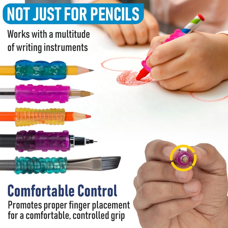The Classics The Pencil Grip The Classics Extreme Pencil Grips, Ergonomic Writing Aid For Lefties And Righties, 1.3â€ Long, Assorted Colors, 12 Count - TPG-16512 - Image 5
